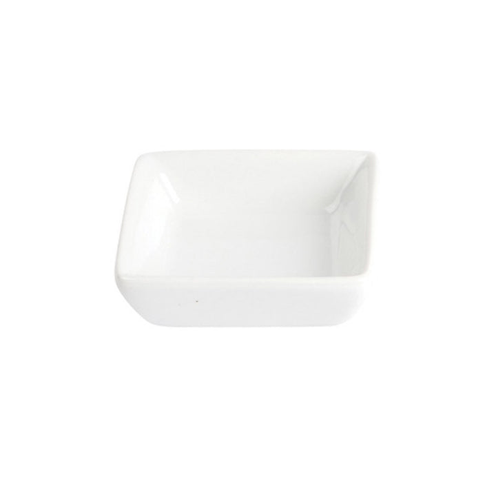 White Porcelain Square Sauce Cup IEP