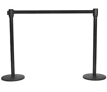 Black Retractable Belt Stanchion IEP