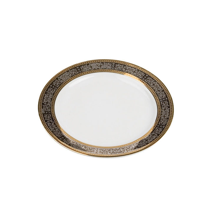 Porcelain- White with Gold and Platinum Rim Bread & Butter Plate IEP