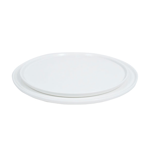 Ultra White Round Flat Passing Tray