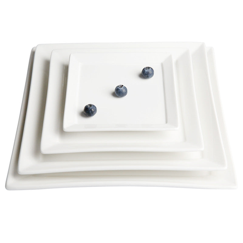 Black and white square clearance plates