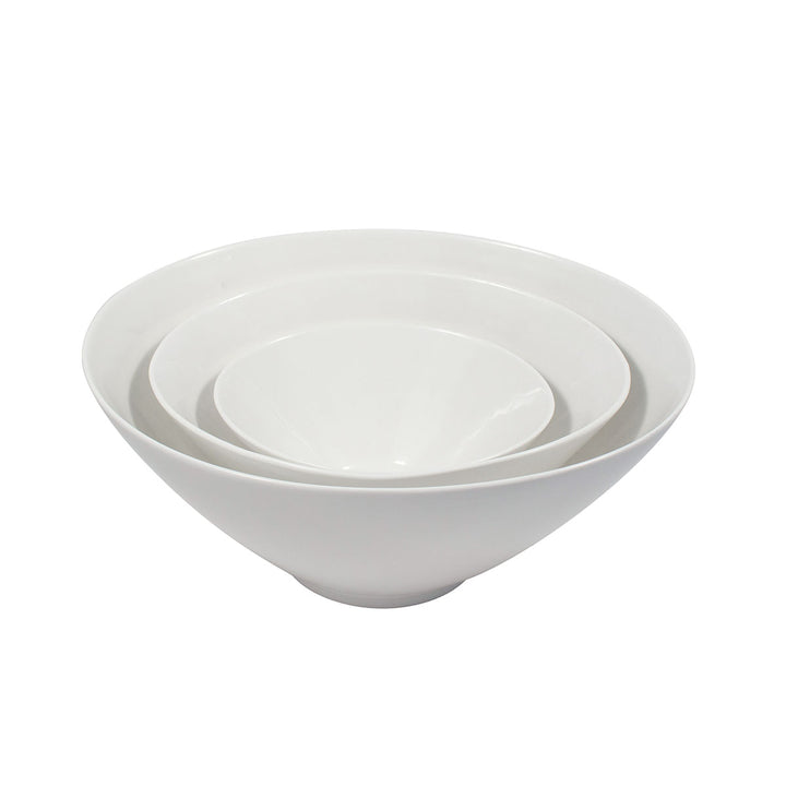 White Porcelain Oval Serving Bowls IEP