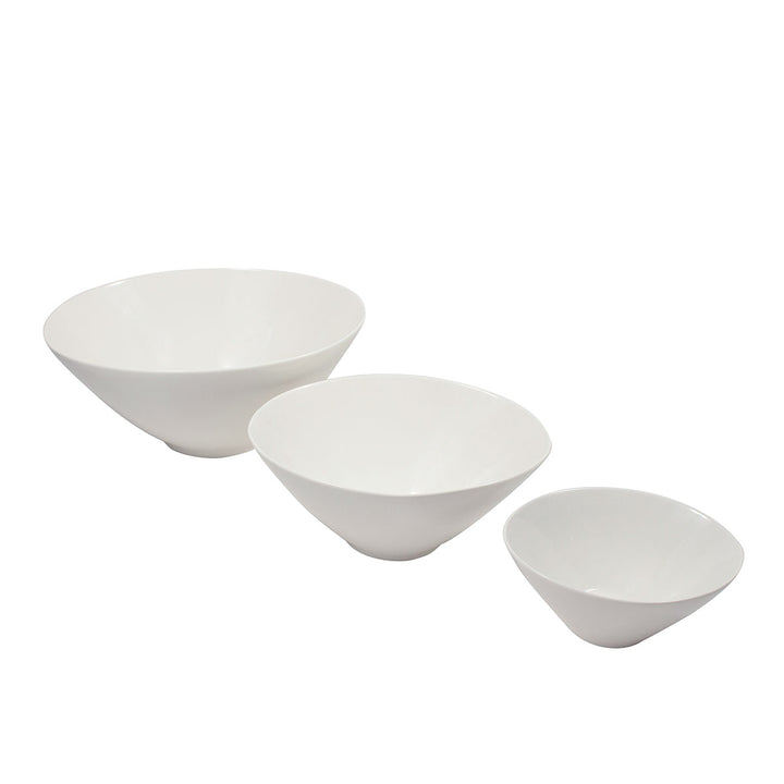 White Porcelain Oval Serving Bowls IEP