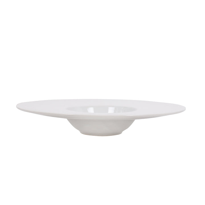 White Porcelain Wide Rim Pasta Bowl IEP