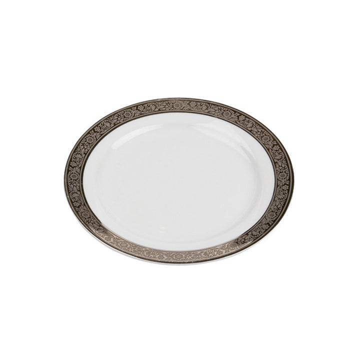 Porcelain- White with Thick Platinum Rim Bread & Butter Plate IEP